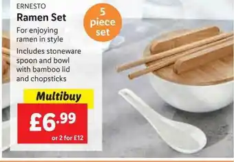 Lidl Ernesto ramen set offer