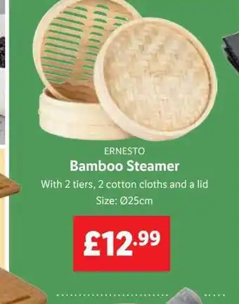 Lidl Ernesto bamboo steamer offer