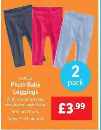 Lidl Lupilu plush baby leggings offer