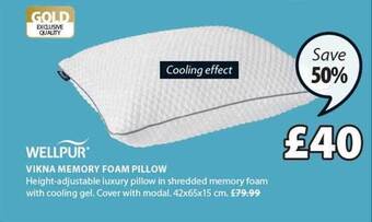 JYSK Vikna memory foam pillow offer