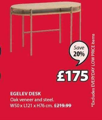 JYSK Egelev desk offer