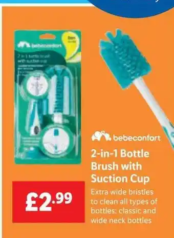 Lidl 2in1 bottle brush with suction cup offer
