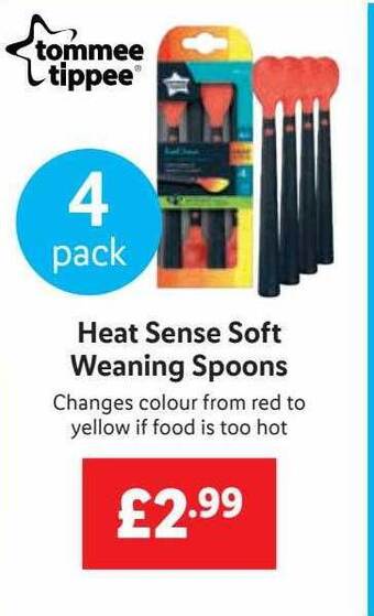 Lidl Heat sense soft weaning spoons offer