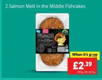 Lidl 2 salmon melt in the middle fishcakes offer