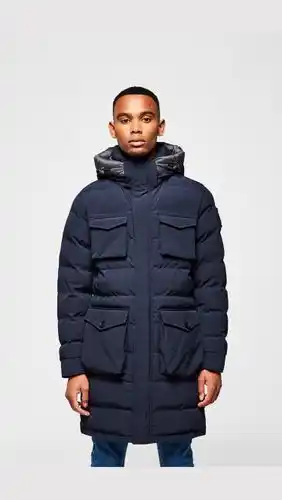 Choice Sandbanks branksome long puffer - navy - mens, navy offer