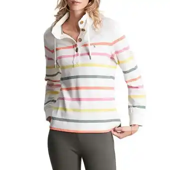 Ride-Away Joules southwold ladies sweater - multi cream stripe offer