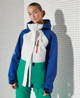 Superdry Superdry women's sport alpine shell jacket turquoise / lapis offer