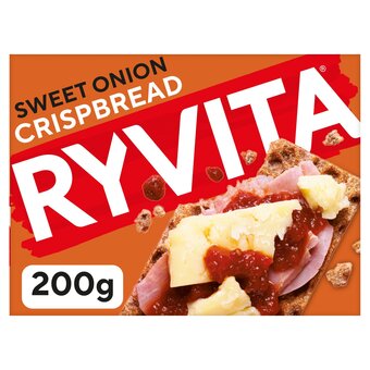 Tesco Ryvita sweet onion crisp bread 200g offer