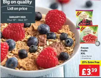 Lidl Frozen Fruits XXL offer