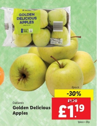 Lidl Oaklands Golden Delicious Apples offer
