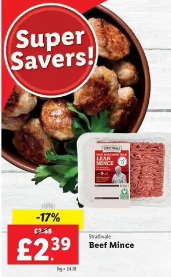 Lidl Strathvale Beef Mince offer