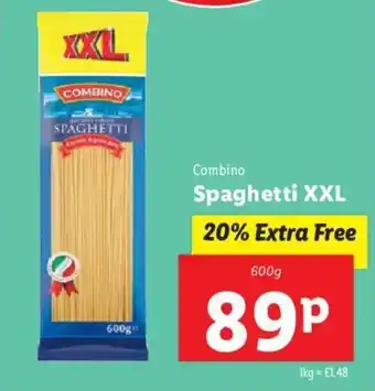 Lidl Combino Spaghetti XXL 600g offer