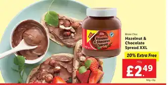 Lidl Mister Choc Hazelnut & Chocolate Spread XXL offer