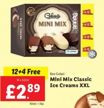 Lidl Bon Gelati Mini Mix Classic Ice Creams XXL offer