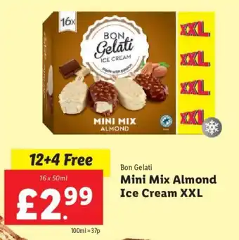 Lidl Bon Gelati Mini Mix Almond Ice Cream XXL offer