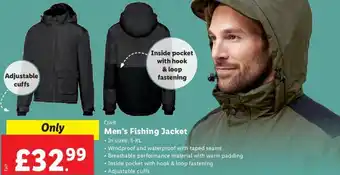 Lidl Crivit Men's Fishing Jacket offer