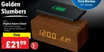 Lidl Auriol Digital Alarm Clock offer