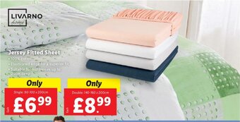 Lidl Livarno Home Jersey Fitted Sheet offer