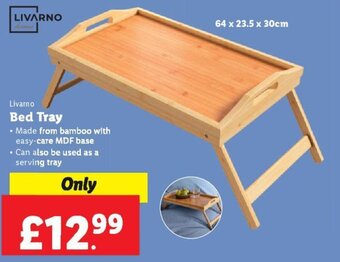 Lidl Livarno Bed Tray offer