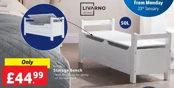 Lidl Livarno Storage Bench offer