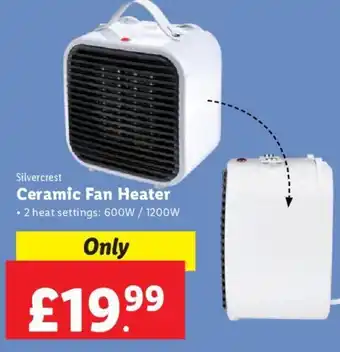 Lidl Silvercrest Ceramic Fan Heater offer