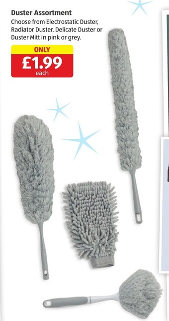 Aldi Duster Assortment offer