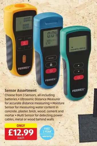 Aldi Sensor Assortment offer