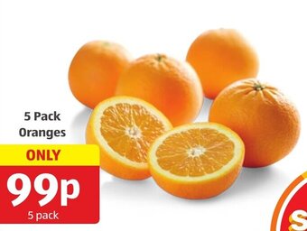Aldi 5 Pack Oranges offer