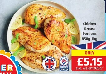 Aldi Chicken Breast Portions 850g-1kg offer