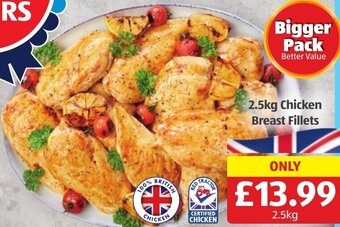 Aldi 2.5kg Chicken Breast Fillets offer