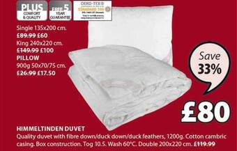 JYSK Himmeltinden duvet offer