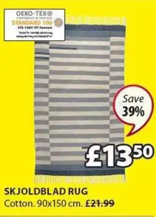 JYSK Skjoldblad rug offer