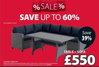 JYSK Ullehuse lounge set offer