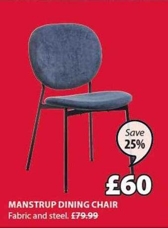 JYSK Manstrup dining chair offer