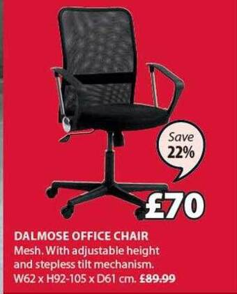 JYSK Dalmose office chair offer