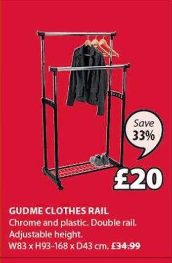 JYSK Gudme clothes rail offer