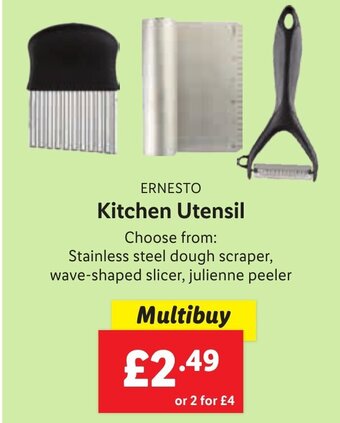 Lidl Ernesto Kitchen Utensils offer