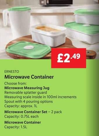 Lidl Ernesto Microwave Container offer
