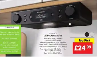 Lidl Silvercrest Dab+Kitchen Radio offer