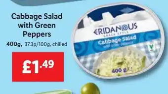 Lidl Cabbage salad with green peppers offer