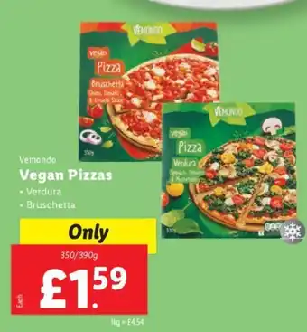 Lidl Vemondo Vegan Pizzas 350/390g offer