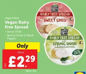 Lidl Vegan Island Vegan Dairy Free Spread 255ml offer