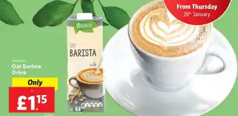 Lidl Vemondo Oat Barista Drink 1L offer