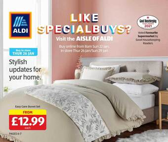 Aldi Easy care duvet set offer