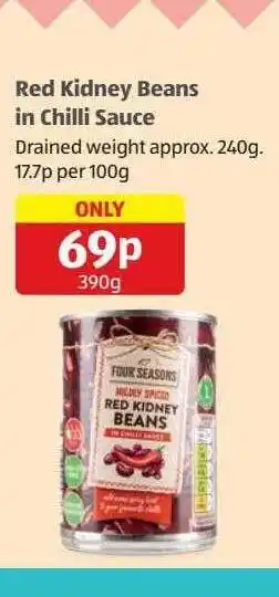 Aldi Red kidney beans in chilli sauce offer