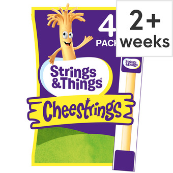 Tesco Cheestrings cheddar 4 pack 80g offer