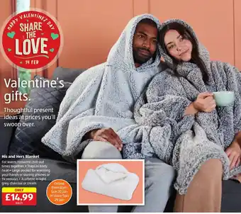 Aldi His and Hers Blanket offer