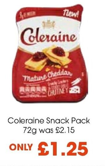 Coleraine Snack Pack 72g