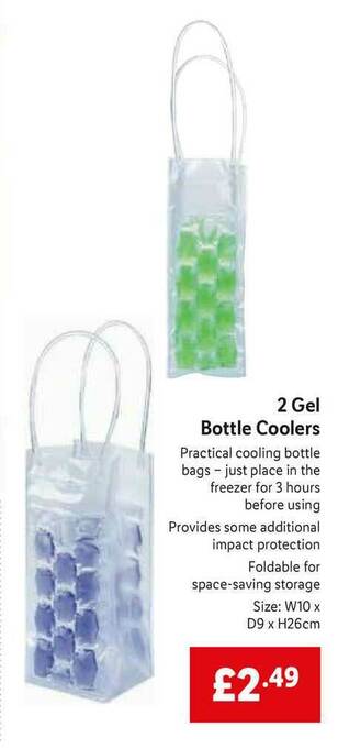 Lidl 2 Gel Bottle Coolers offer
