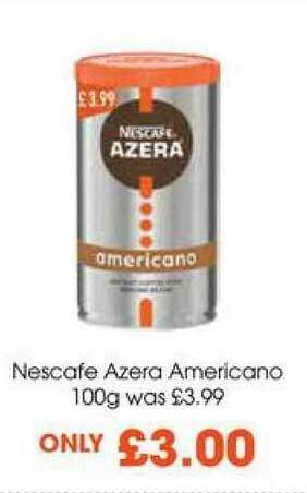 Centra Nescafe Azera Americano offer